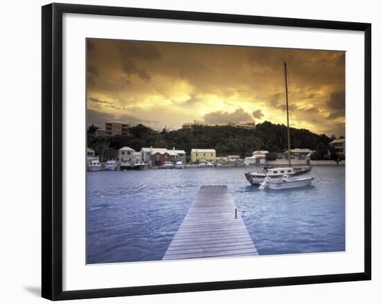 View of Flatts Village, Bermuda, Caribbean-Robin Hill-Framed Photographic Print