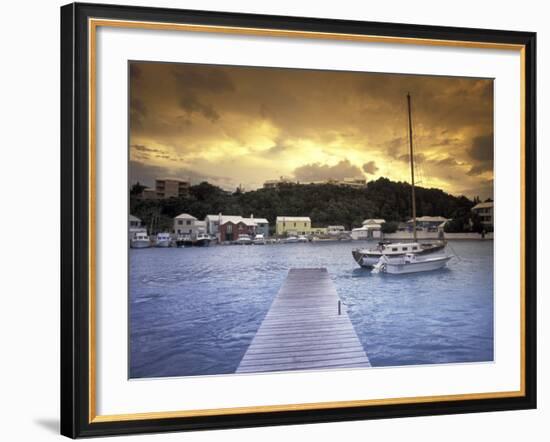 View of Flatts Village, Bermuda, Caribbean-Robin Hill-Framed Photographic Print