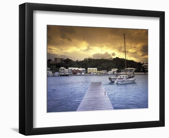 View of Flatts Village, Bermuda, Caribbean-Robin Hill-Framed Photographic Print