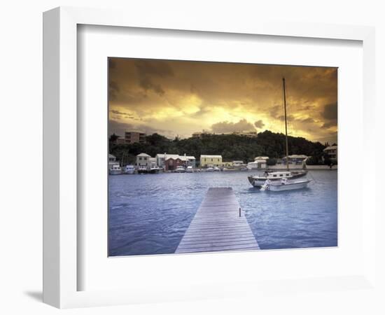 View of Flatts Village, Bermuda, Caribbean-Robin Hill-Framed Photographic Print