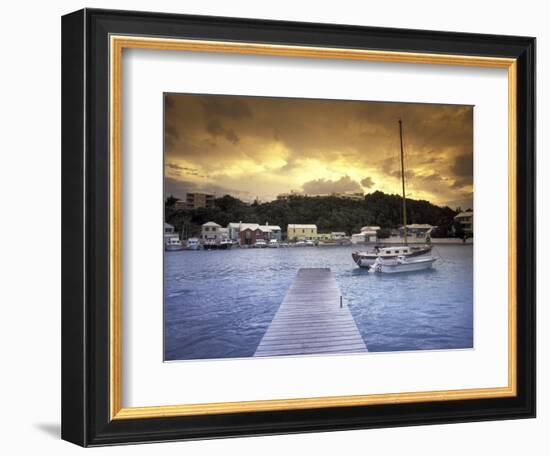 View of Flatts Village, Bermuda, Caribbean-Robin Hill-Framed Photographic Print