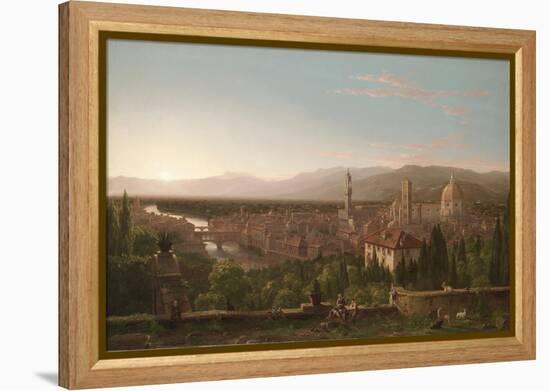 View of Florence, 1837 (Oil on Canvas)-Thomas Cole-Framed Premier Image Canvas