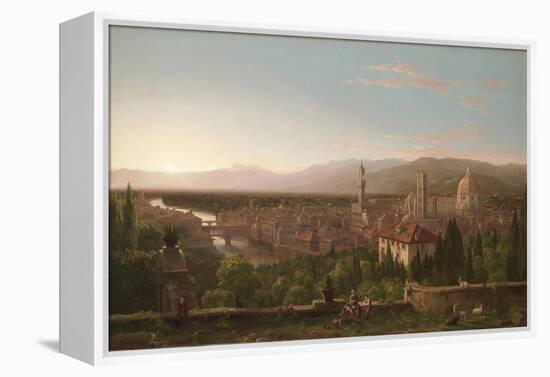 View of Florence, 1837 (Oil on Canvas)-Thomas Cole-Framed Premier Image Canvas