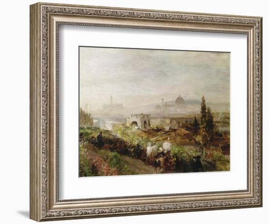 View of Florence, 1898-Oswald Achenbach-Framed Giclee Print