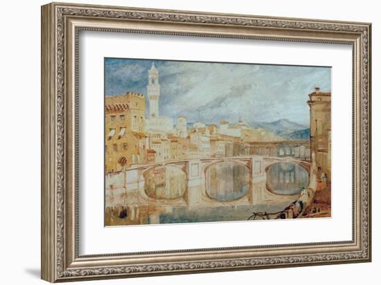 View of Florence from Ponte alla Carraia, 1817/18-J M W Turner-Framed Giclee Print