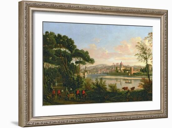 View of Florence from the Cascine-Vanvitelli (Gaspar van Wittel)-Framed Giclee Print