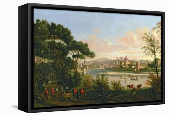 View of Florence from the Cascine-Vanvitelli (Gaspar van Wittel)-Framed Premier Image Canvas