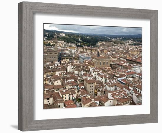 View of Florence from the Dome of Filippo Brunelleschi, Florence, UNESCO World Heritage Site, Tusca-Godong-Framed Photographic Print