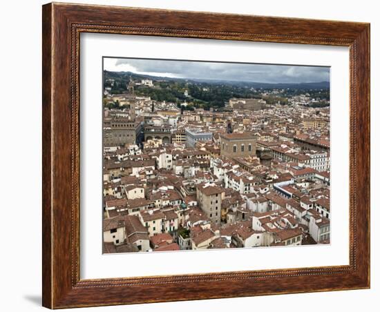 View of Florence from the Dome of Filippo Brunelleschi, Florence, UNESCO World Heritage Site, Tusca-Godong-Framed Photographic Print