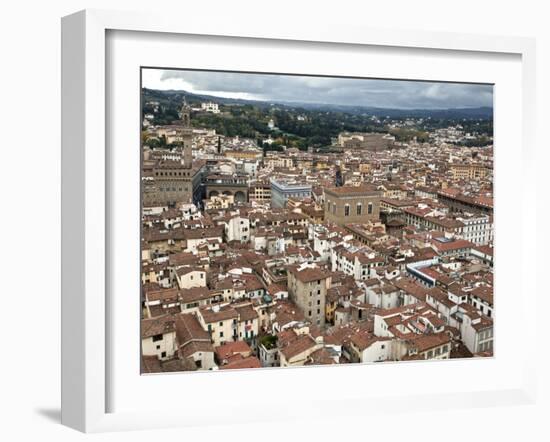 View of Florence from the Dome of Filippo Brunelleschi, Florence, UNESCO World Heritage Site, Tusca-Godong-Framed Photographic Print