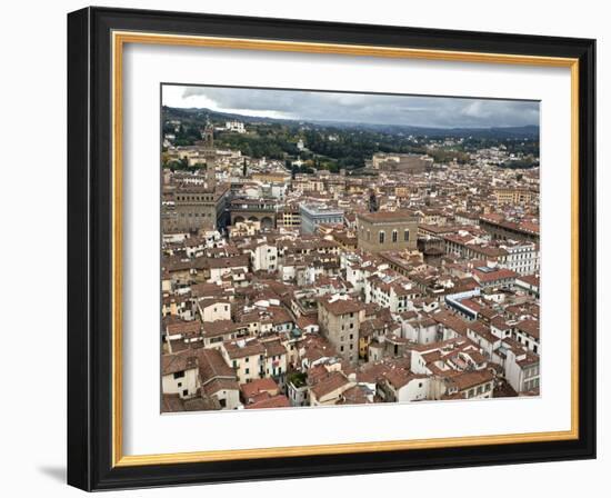 View of Florence from the Dome of Filippo Brunelleschi, Florence, UNESCO World Heritage Site, Tusca-Godong-Framed Photographic Print