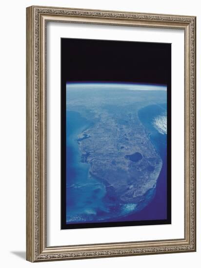 View of Florida Peninsula from Space-null-Framed Art Print