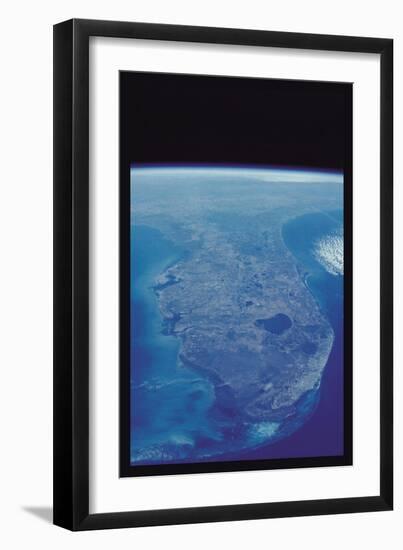 View of Florida Peninsula from Space-null-Framed Art Print