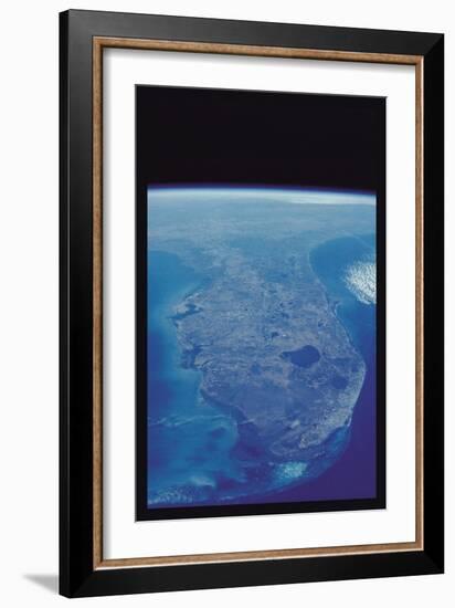 View of Florida Peninsula from Space-null-Framed Art Print