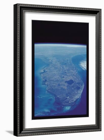 View of Florida Peninsula from Space-null-Framed Art Print