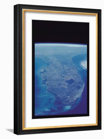 View of Florida Peninsula from Space-null-Framed Art Print