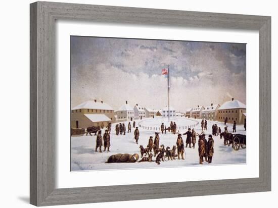 View of Fort Garry (Colour Litho)-English-Framed Giclee Print
