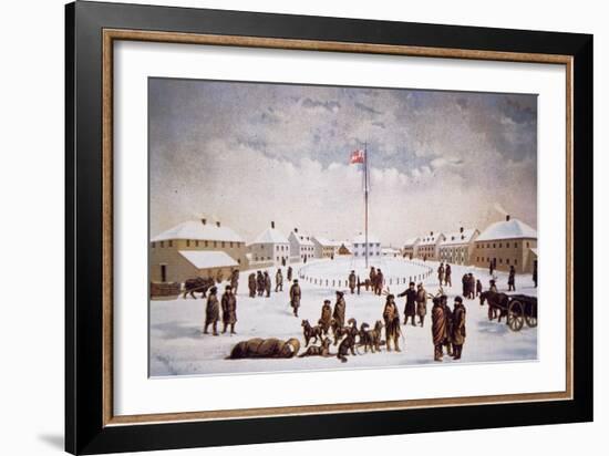 View of Fort Garry (Colour Litho)-English-Framed Giclee Print