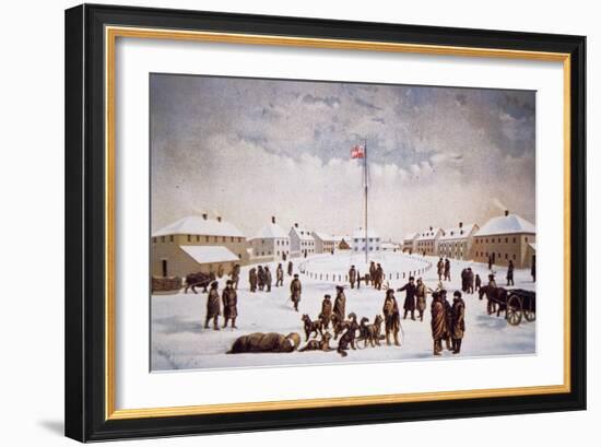 View of Fort Garry (Colour Litho)-English-Framed Giclee Print