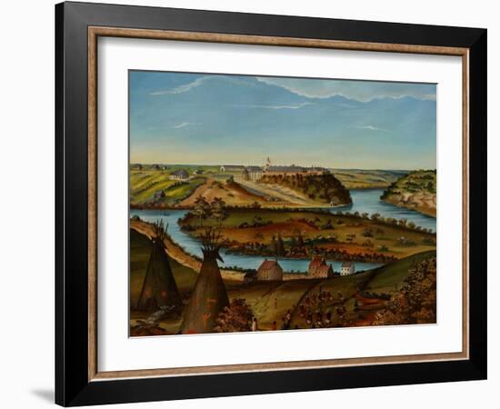 View of Fort Snelling, C.1850-Edward K. Thomas-Framed Giclee Print