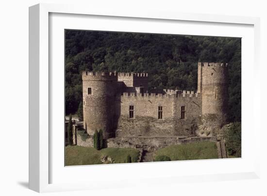 View of Fortified Chateau De Chouvigny, Auvergne, France, 13th Century-null-Framed Giclee Print