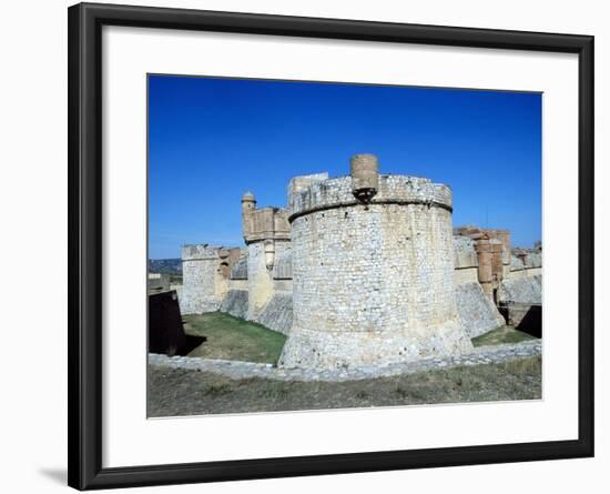 View of Fortress of Salses, 1497-1502, Salses-Le-Chateau, Languedoc-Roussillon, France-null-Framed Giclee Print