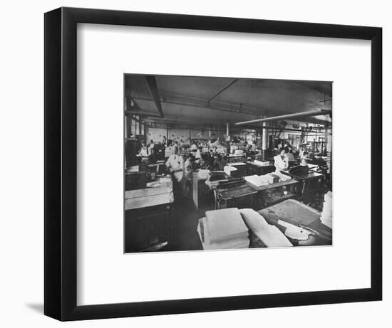 'View of Forwarding and Binding Room', 1919-Unknown-Framed Photographic Print