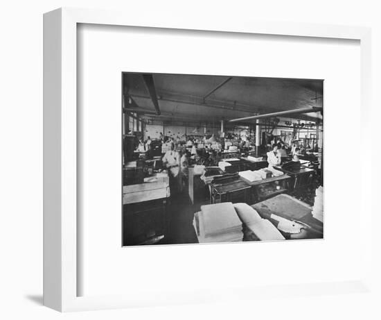 'View of Forwarding and Binding Room', 1919-Unknown-Framed Photographic Print