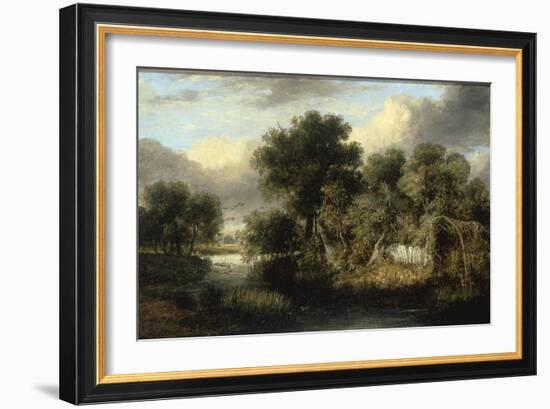 View of Fritton Decoy, Norfolk-James Stark-Framed Giclee Print