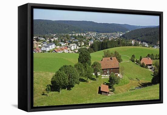 View of Furtwangen, Black Forest, Baden-Wurttemberg, Germany, Europe-Jochen Schlenker-Framed Premier Image Canvas