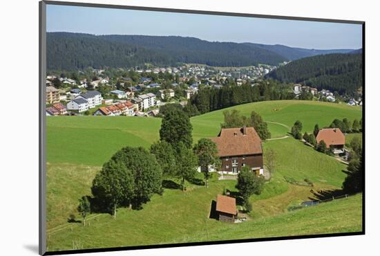 View of Furtwangen, Black Forest, Baden-Wurttemberg, Germany, Europe-Jochen Schlenker-Mounted Photographic Print