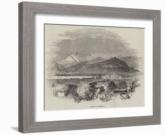 View of Geneva-null-Framed Giclee Print