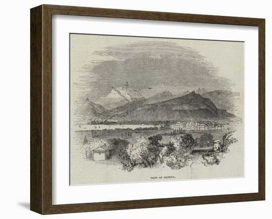 View of Geneva-null-Framed Giclee Print