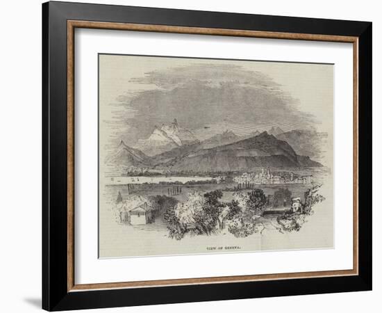 View of Geneva-null-Framed Giclee Print