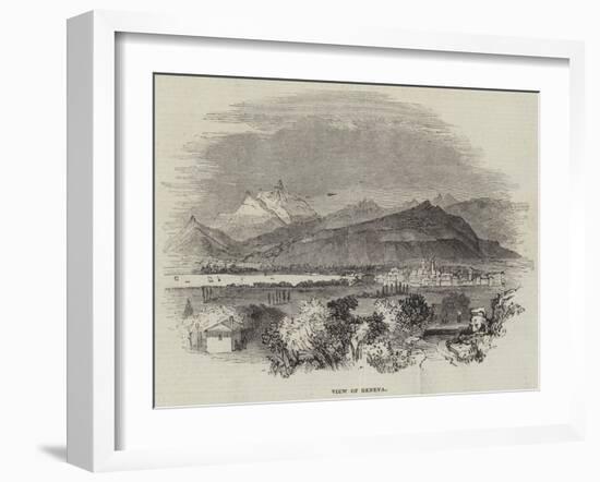 View of Geneva-null-Framed Giclee Print