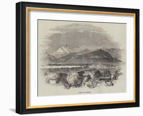 View of Geneva-null-Framed Giclee Print