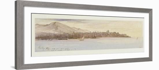 View of Genoa, 1864-Edward Lear-Framed Giclee Print