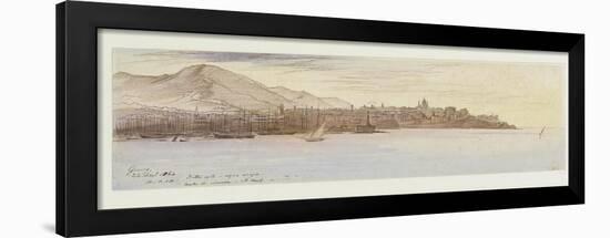 View of Genoa, 1864-Edward Lear-Framed Giclee Print