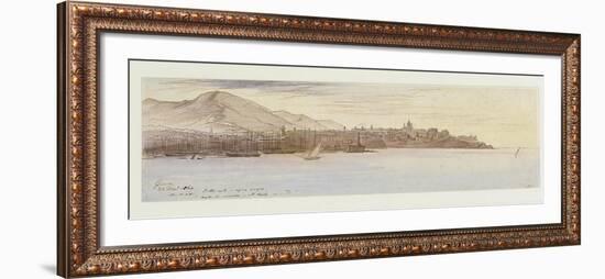 View of Genoa, 1864-Edward Lear-Framed Giclee Print