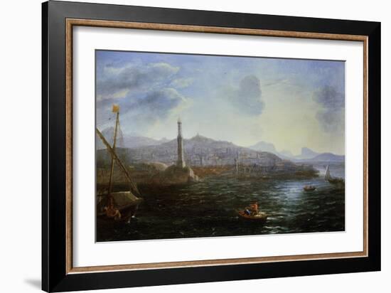 View of Genoa from the Sea-Claude Lorraine-Framed Giclee Print