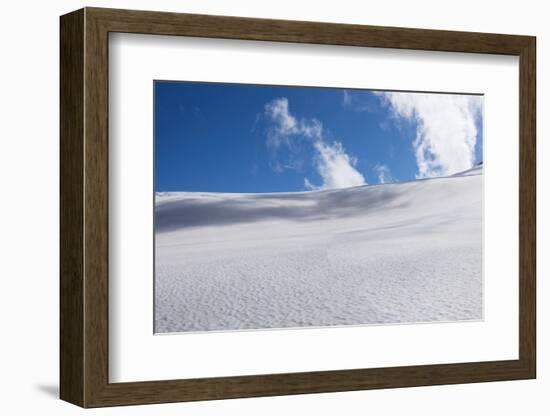 View of glacier, Bonner Glacier, Mount Aspiring National Park, West Coast, South Island, New Zea...-null-Framed Photographic Print