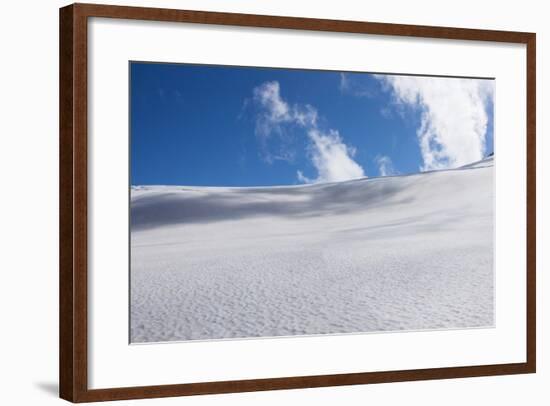 View of glacier, Bonner Glacier, Mount Aspiring National Park, West Coast, South Island, New Zea...-null-Framed Photographic Print
