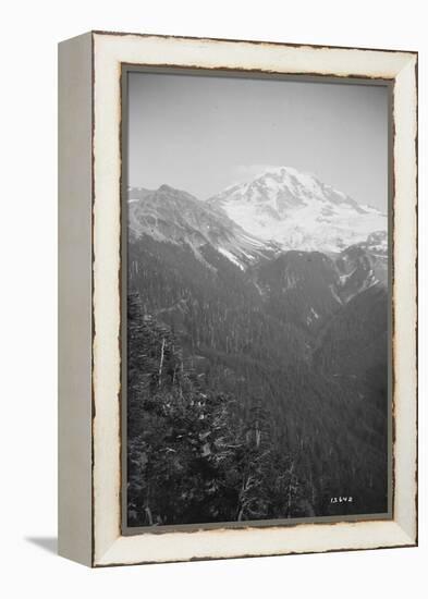 View of Glacier Peak, Circa 1909-Asahel Curtis-Framed Premier Image Canvas