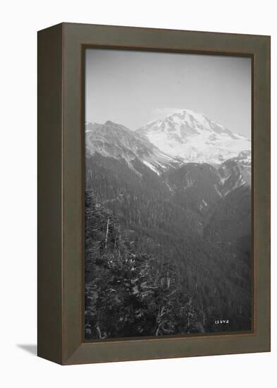 View of Glacier Peak, Circa 1909-Asahel Curtis-Framed Premier Image Canvas