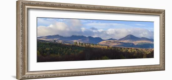 View of Goatfell and the Northern Mountains, Isle of Arran, North Ayrshire, Scotland, United Kingdo-Gary Cook-Framed Photographic Print