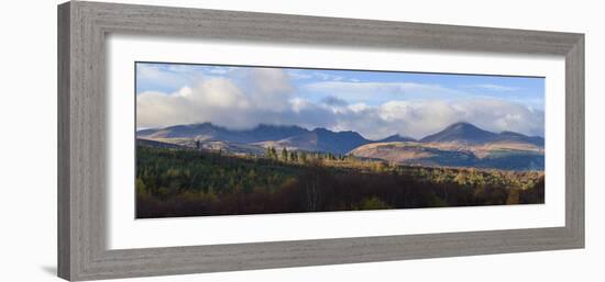 View of Goatfell and the Northern Mountains, Isle of Arran, North Ayrshire, Scotland, United Kingdo-Gary Cook-Framed Photographic Print