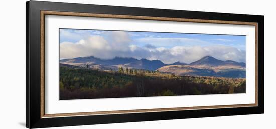 View of Goatfell and the Northern Mountains, Isle of Arran, North Ayrshire, Scotland, United Kingdo-Gary Cook-Framed Photographic Print