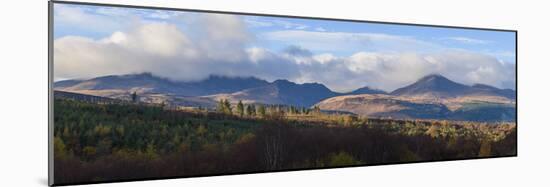 View of Goatfell and the Northern Mountains, Isle of Arran, North Ayrshire, Scotland, United Kingdo-Gary Cook-Mounted Photographic Print