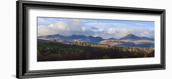 View of Goatfell and the Northern Mountains, Isle of Arran, North Ayrshire, Scotland, United Kingdo-Gary Cook-Framed Photographic Print