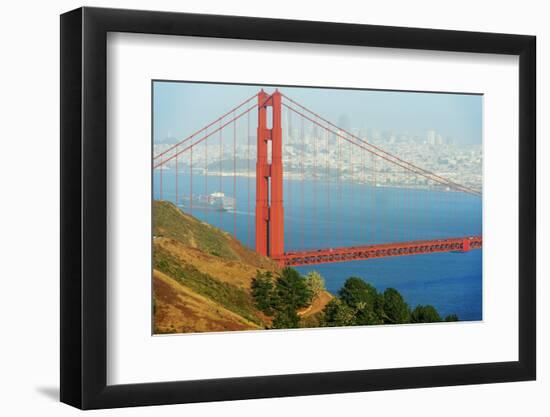 View of Golden Gate Bridge, San Francisco, California, North America-Marco Simoni-Framed Photographic Print